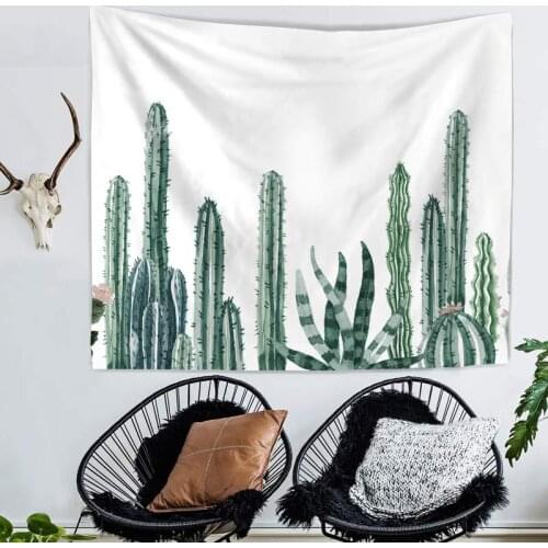 New Desert cactus tapestry hot cool cactus wall blanket Comfortable/beautiful multi-function tapestry wall hanging beach towel