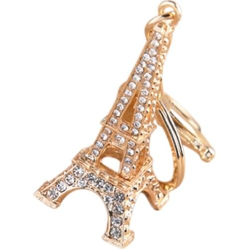 Paris Tour Eiffel Rhinestone Key Chain Eiffel Tower Keychain For Keys Souvenirs, Key Ring Decoration Key Holder