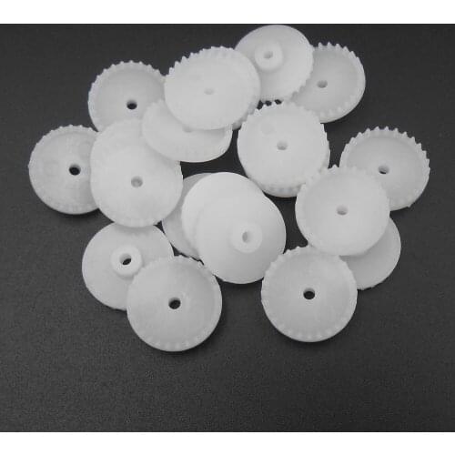 20PCS/Lot 0.5M 28T Plastic Crown Gear 0.5 Modulus 28 Teeth Aperture 2mm 1.95mm Reduction Gears DIY Model Accessories *FD913X20