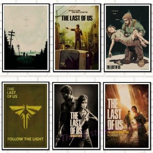 The Last of Us Virtual game Home Furnishing decoration Kraft Game Poster Drawing core Wall stickers/5074