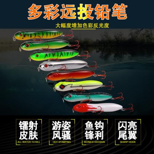 Lure Bait Floating Water Plastic Hard Bait 10cm 16g Sea Fishing Alice Mouth Bass Water Surface lure Bait Freshwater