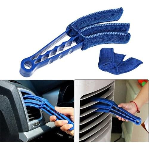 Microfiber Window Cleaning Brush Air Conditioner Dust Brush Blinds Cleaning Cloth Washable Removable Household Cleaning Tools