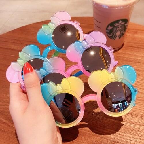 Children Sunglasses Cute Mickey Minnie Gradient Color Radiation Protection High Quality Girl Boy Glasses Shades Eyewears