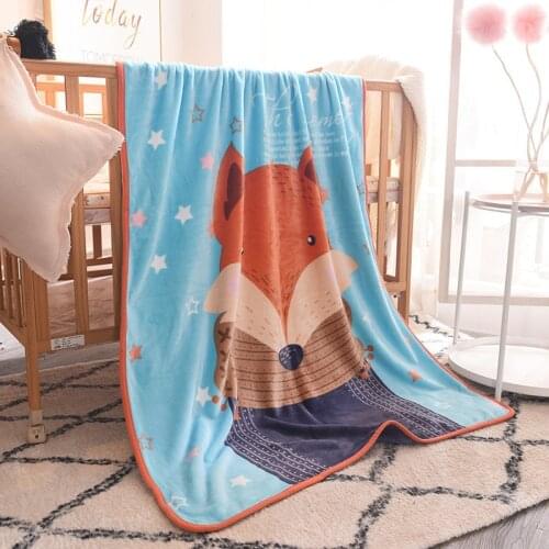 Cartoon Super Soft Children Blanket Anti-Pilling Spring/Autumn Travel/Home Use Mechanical Wash Children Sleeping Bag Bedding Set
