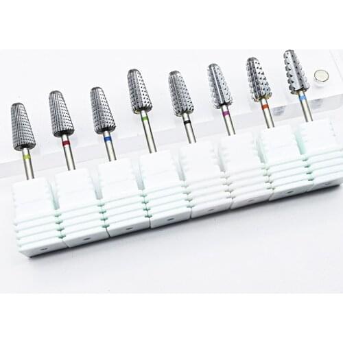 TH3#Nail Drill Heads Drill Accessories Nail Art Equipment Manicure Drills For Machine Tungsten Steel Milling Cutter For Manicure