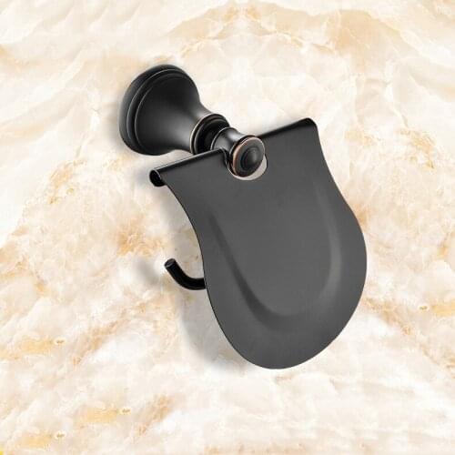 Solid Brass 3-Piece Bath Hardware Towel ring paper holder Robe hook Accessory Set, Oil Rubbed Bronze