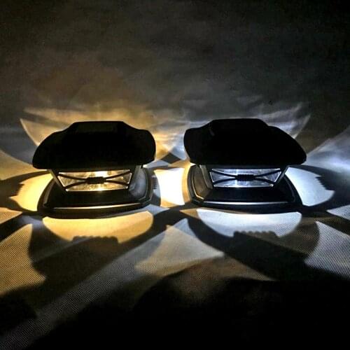 Outdoor Solar Garden Fence Pillar Lamp IP44 Waterproof Villa Parking Courtyard Gate Column Light Pool Street Post Cap Lamp