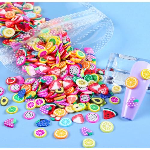 Soft Pottery Fruit Slice Resin Shaker Fillers Sequins Fruit Epoxy Resin Mold Crafts Jewelry Making Findings Nail Art Decorations