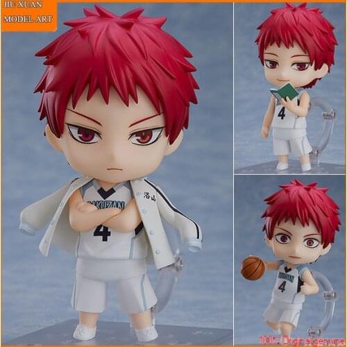 100% Original: Anime Kurokos Basketball Akashi Seijuro Q version figma Action Figure Anime Figure Model Toys Figure Doll Gift