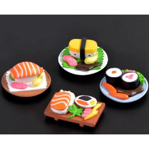 4 pcs/1 set Simulation of Japanese cuisine Strong neodymium Fridge magnets for refrigerator Home decoration Magnet Post message