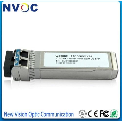 5Pcs/Lot,SFP+ 10G LR 1310nm 10KM Transceiver Module, SFP-10G-LR 10GBASE-BX Single-mode 10KM Optic Fiber Module