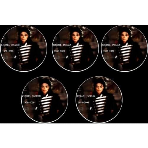 5pcs Selling Silver Commemorative Coin Michael Jackson Collection Arts Gifts Souvenir Home Decoration Coins Collectibles
