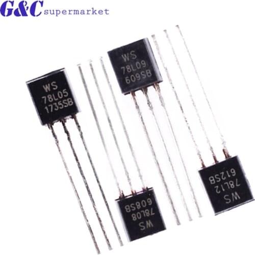 50pcs 78L05 L78L05 Voltage Regulator 7805 TO-92 WS78L05 diy electronics