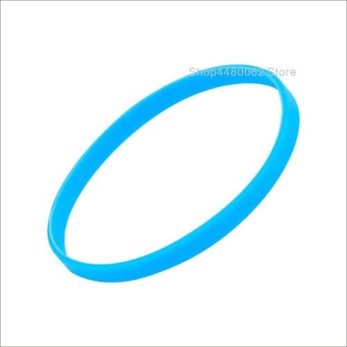 500pcs/lot 6mm width high quality plain rubber handband for football tennis writband no logo