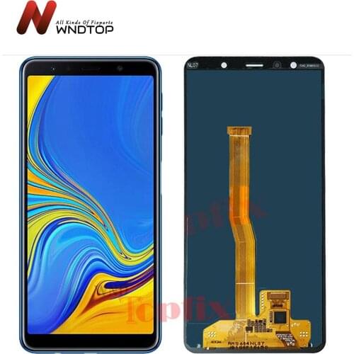 6.0"For SAMSUNG GALAXY A7 2018 LCD A750 A750F SM-A750F Display Touch Screen Digitizer Assembly Replacement For SAMSUNG A750 LCD