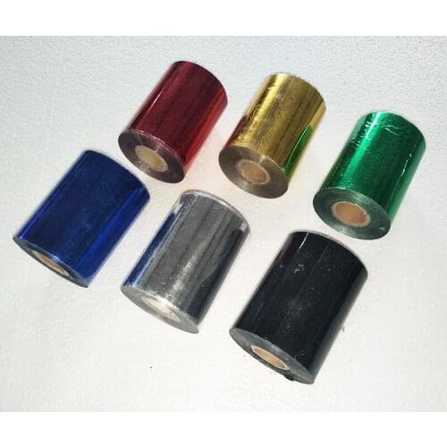 6 Rolls 6cm*120m Colorful Hot Foil Stamping Paper Suit For Stamp Machine DIY Invitation LOGO Economy Choice
