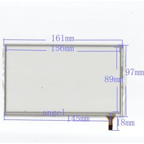 7 -inch four-wire 161*97MM resistance touch screen compatible for GPS navigation display touch screen universal touch screen