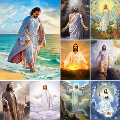 Diamond Painting Religious Jesus God Full Square/round Diamond Embroidery Mosaic Christian Religion Portrait Home Decor Art Gift