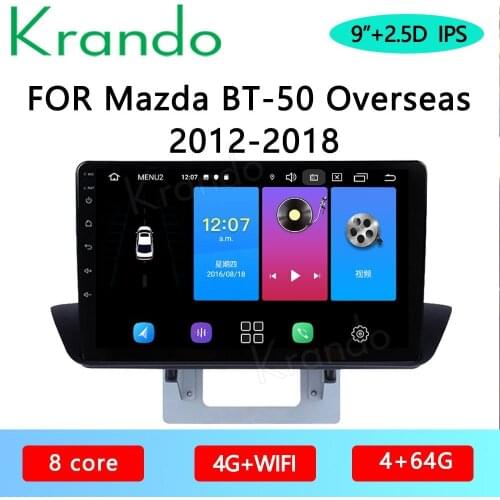 Krando Android 10.0 9" IPS Full Touch car multimedia system For Mazda BT-50 2012-2018 Audio GPS Carplay DSP WIFI Bluetooth