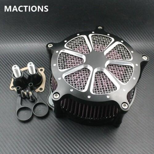 Black Motorcyce CNC Air Filter System Intake Air Cleaner Fits For Harley Sportster 883 XLH1200 04~15