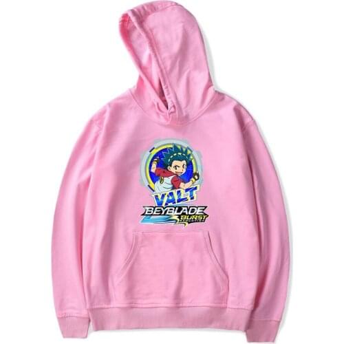 Leisure Beyblade Burst Evolution Men Women New Comfortable pullovers top Beyblade Burst Evolution boys girls Hooded pink Hoodies
