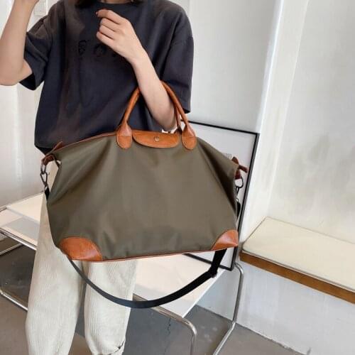 YILIAN Travel bag Womens large capacity nylon fashion handbag versatile fitness travel one shoulder cross luggage