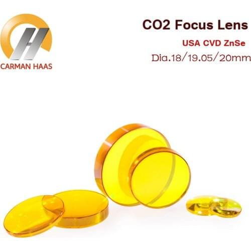 CO2 USA ZnSe Focus Lens for Laser Engraving Cutting Machine Dia. 18mm 19.05mm 20mm