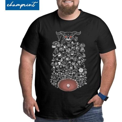 Fashion The Binding Of Isaac My Friends T-Shirt for Men O Neck Cotton T Shirts Big Tall Tees Oversized 4XL 5XL 6XL Clothes