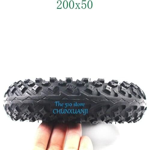 Wheel 200*50 Full Wheels for Electric Scooter 200X50 Tire and Inner Tube Chair Truck Pneumatic Trolley Cart