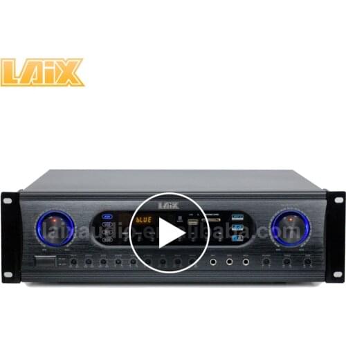 Laix audio amplifier Party amplifier 200w*2 Professional Double reverb ECHO MIXER amplifier Home karaoke ampli
