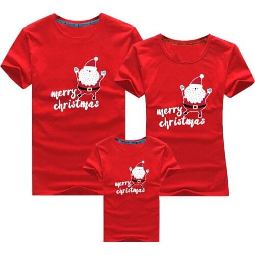 Family Clothing 2020 Christmas Snowman Print Kid T-shirts Mommy and Me Clothes Mother Daughter Father Family Matching Outfits