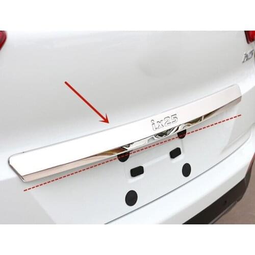 For Hyundai IX25 2015-2019 High-quality stainless Tailgate trim Trunk door trim Anti-scratch protection Car styling