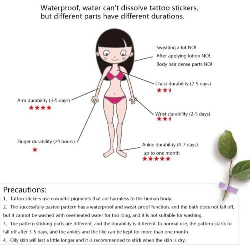 QIAOYAN Baby Temporary Tattoos