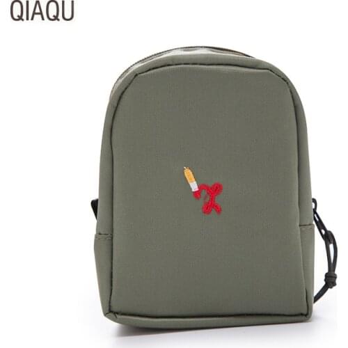 QIAQU Fashion Portable Small Cosmetic Bag WomenTravel lipstick Toiletry Three-dimensional storage bag Hot Sale Cosmetic cases