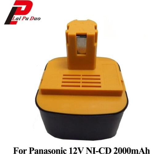 Replacement Power Tool Battery 2.0Ah 12V Ni-CD for Panasonic:EY9200,PA1204N,EY9200B,EY6100FQKW,EY3502FQMKW