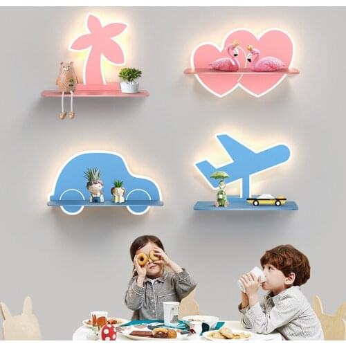 Verllas Modern Wall Lights for baby room boys girls bedroom bedside cartoon cute wall sconce lamp Pink blue wall lamp for child