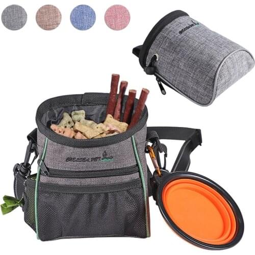 Dog Trainings Bag Pet Dog Snack Bag Large Detachable Large Capacity Puppy Reward Bag Dog Training Supplies Waist Bag Durable