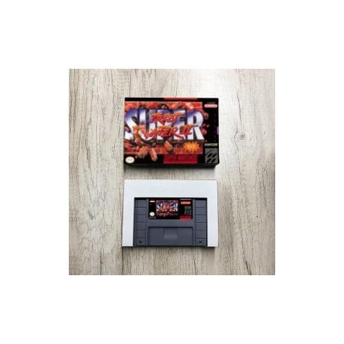 Super Street Game Fighter II 2 - USA Version Action Game Card with Retail Box