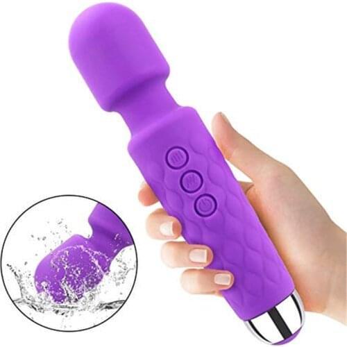 20-frequency AV vibration massage masturbation stick Vagina anal tongue nipple G-spot stimulation Female masturbation prostater