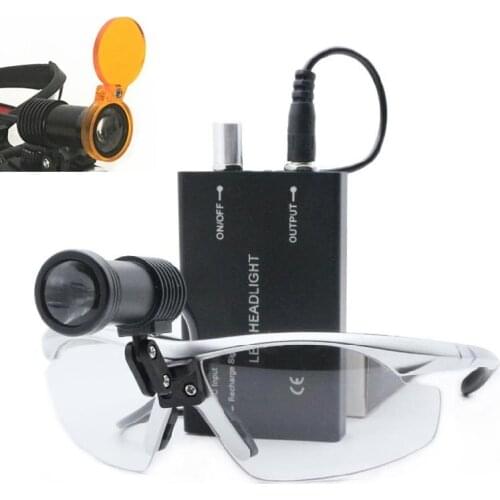 High Quality Dental Filter for Stomatology 3/5W LED Medical Headlight Headlamp Dental Sugical ENT Headlamp with Glasses