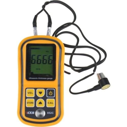 VC852C High Precision Ultrasonic Thickness Gauge Glass 1.2-225mm Digital Plate