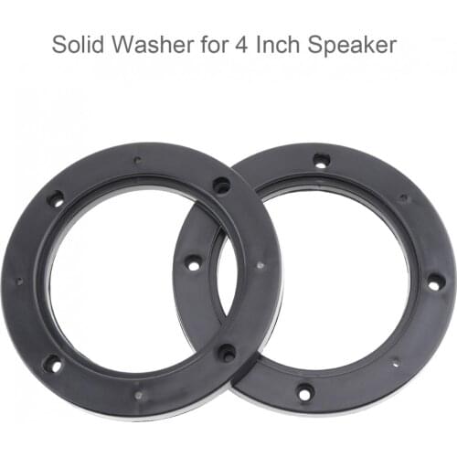 2 Pcs 4 Inch Car Speaker Gasket Waterproof Quakeproof Plastic Solid Washer Adapters Brackets Auto Speaker Mounts Plates