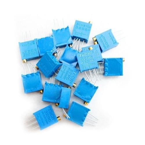20pcs 3296W-201 3296 W 200 ohm Trim Pot Trimmer Potentiometer