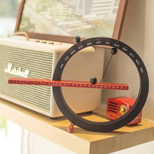 2021 Creative Fashion Time Perpetual Table Calendar Manual Desk Calendario Home Decoration Best Birthday Gift