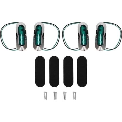 Marine Boat Light Cockpit Decoration Light Boat Navigation Light for Boat Yacht Fishing Pontoon 12V 24V 4Pcs