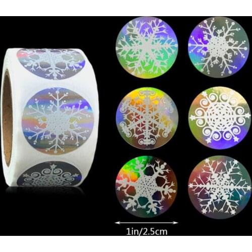 500PCS/roll Multi Style Christmas Decoration Sealing Label Stickers For Gift Packaging Supplies