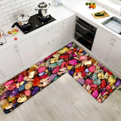 Color Stone Entrance Doormat Living Room Welcome Floor Mats Geometric Printed Bath Mat Door Bathroom Carpet Hogar Decoration Rug