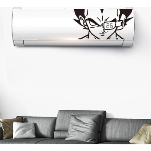 Air Conditioning Decoration Sticker PVC Cool Vegeta Anime Character Sticker For Air Conditioning Kids Room Boys Bedroom Decor