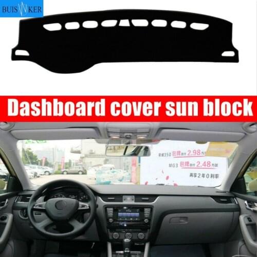 For Skoda Octavia 2015 2016 2017-2019 Right and Left Hand Drive Car Dashboard Covers Mat Shade Cushion Pad Carpets Accessories
