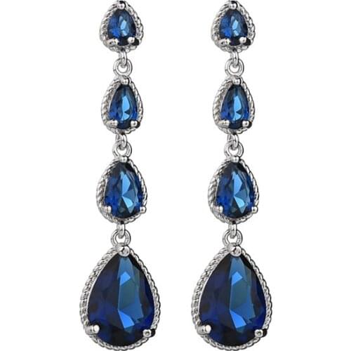 Hot Sale Bettyue Fashion White AAA Cubic Zircon Wholesale Multicolor Jewelry Earrings For Woman Gothic Style Wedding Gifts